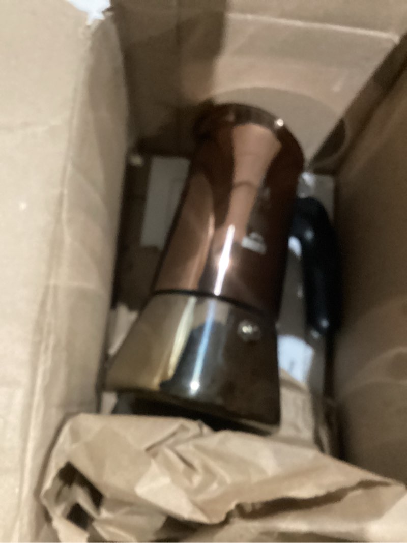 Condition photo showing As Is for Bialetti - New Venus Induction, Stainless Steel Stovetop Espresso Coffee Maker, Suitable for all Types of Hobs, 6 Cups (7.9 Oz), Copper,Silver
