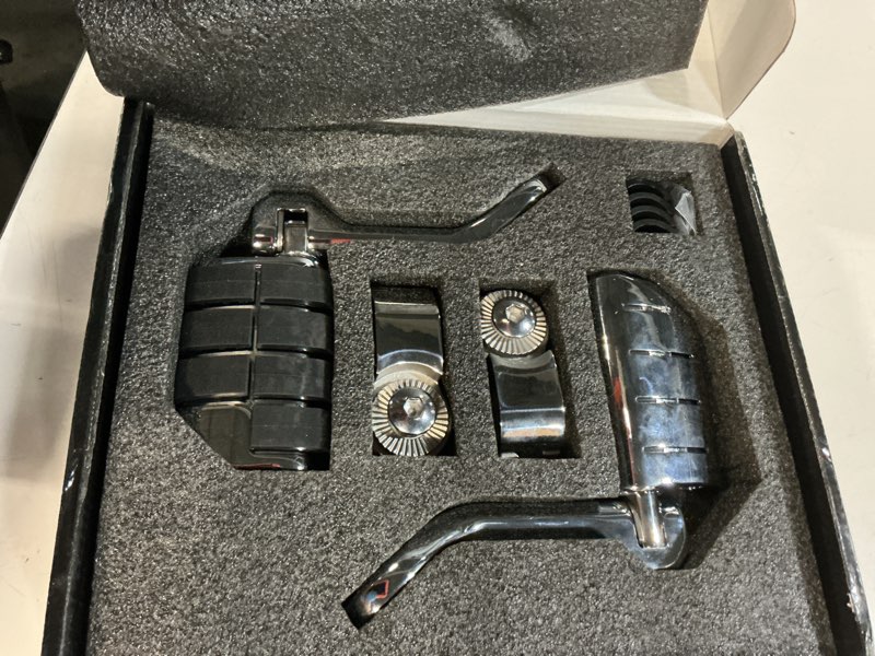 Condition photo showing Good Condition for pbymt highway pegs long angled 304 stainless steel, highway footpegs footrest fit for 1''&1.25''(25/