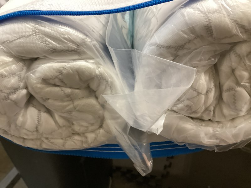 Condition photo showing New/Like New for qutool cooling pillow for sleeping, certipur-us shredded memory foam queen pillows set of 2, cool pillow for hot sleepers adjustable firm pillow for side, back, stomach sleepers soft yet support,white white-cooling basic queen(pack of 2)