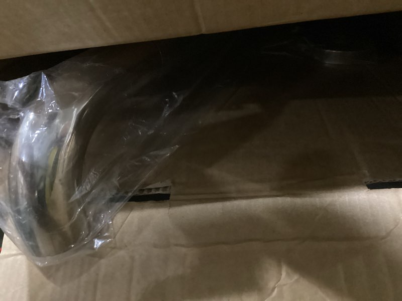 Condition photo showing As Is for L-Shaped Grab Bars for Shower, 24x12 Inch Stainless Steel Grab Bars for Elderly for Wall Mount, Anti-Slip Knurled Grip Bathroom Safety Rail, Right