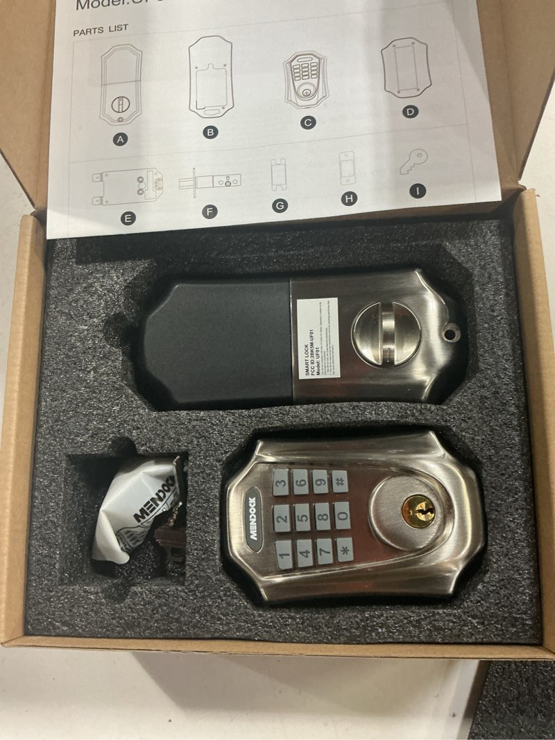 Condition photo showing New/Like New for MENDOCK Keyless-Entry Deadbolt Smart Lock: UF01 GreenShield Digital Exterior Locks for Front Door, T