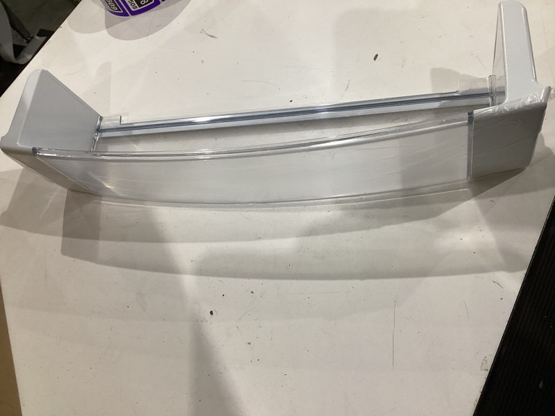 Condition photo showing Good Condition for wr71x25602 refrigerator door shelf bin compatible with ge refrigerator parts shelf, wr71x25602 door bin replace parts wr71x10410 ps11721935 ap5985814 fridge left door bin