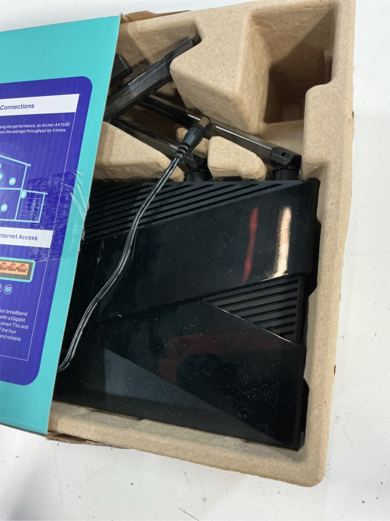 Condition photo showing As Is for tp-link archer ax1500 wifi 6 dual-band wireless router | up to 1.5 gbps speeds