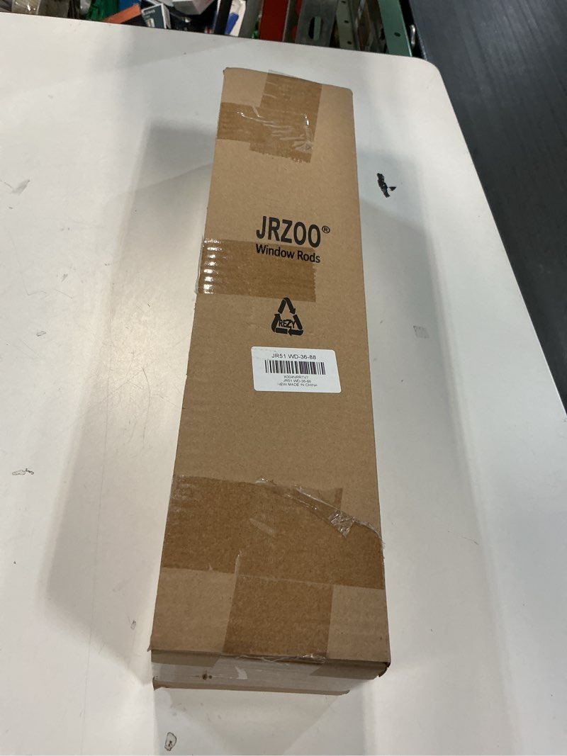 Condition photo showing New/Like New for Wood Curtain Rods for Windows 48–84 Inches, 1" Heavy Duty Adjustable Farmhouse Drapery Pole with Rustic Wood Grain Decorative Finials Walnut ?30-88?1 pack