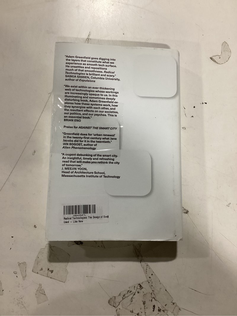 Condition photo showing As Is for Radical Technologies: The Design of Everyday Life