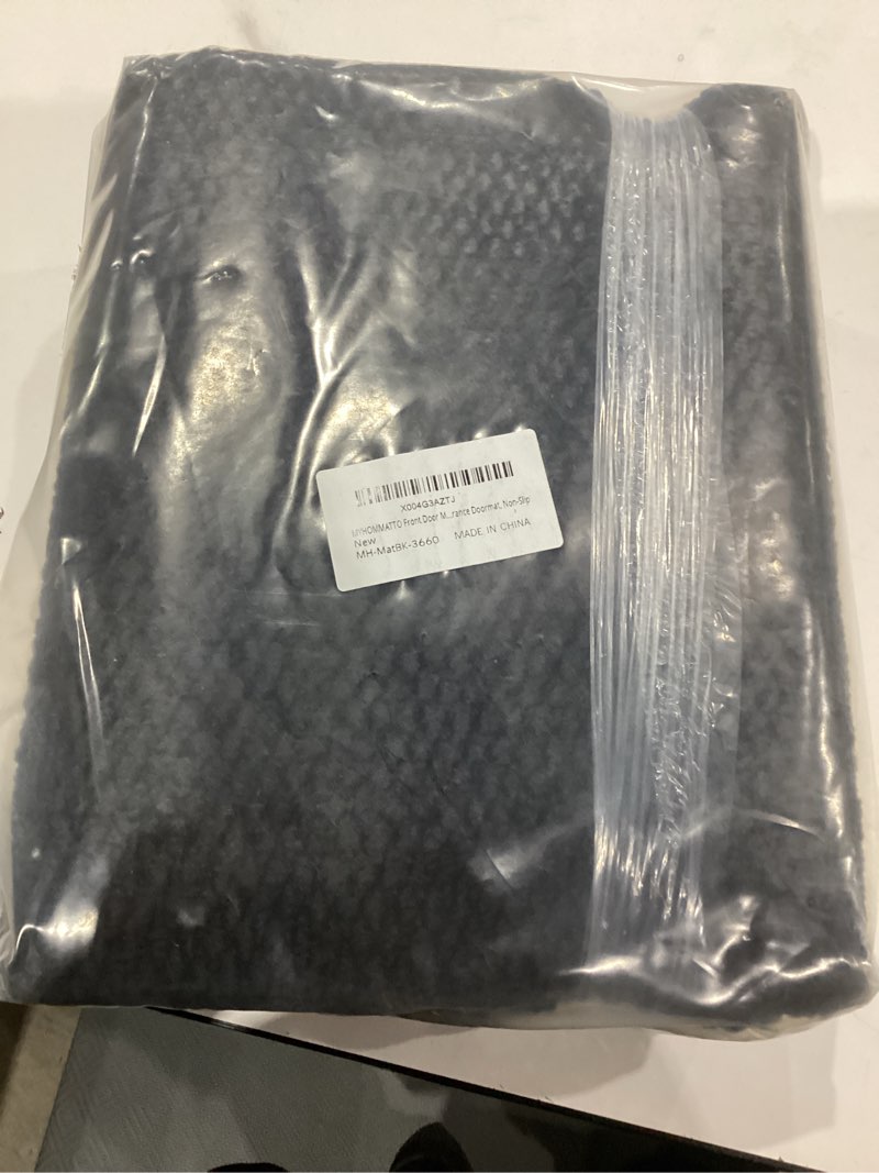 Condition photo showing New/Like New for Black Door Mat Anti-Slip Dirt Trapper, Kitchen Floor Mat Waterproof, Durable Indoor Outdoor Doormat for High Traffic Areas, 36" x 60" (152cm x 90cm) Black 36x60