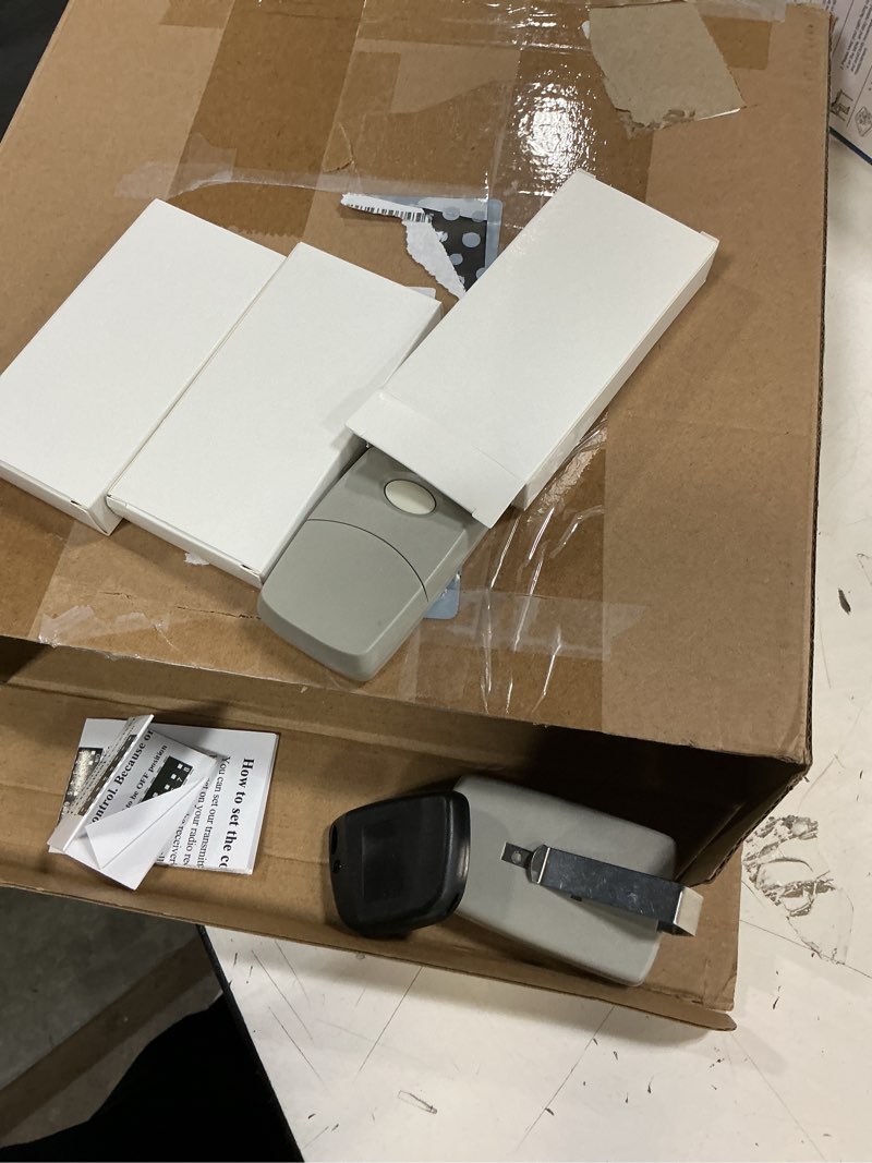 Condition photo showing As Is for kingdder 6 pcs 8 dip switch 310mhz garage door remote compatible with linear delta 3 (dt dta dtd dtc dnt00002a) gate opener remote with keychain (black,white button) 6 black, white button