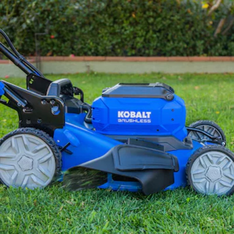 Kobalt 80-Volt 21-in Self-propelled Battery Lawn Mower, (1) 4 Ah and (1) 5 Ah Batteries Included