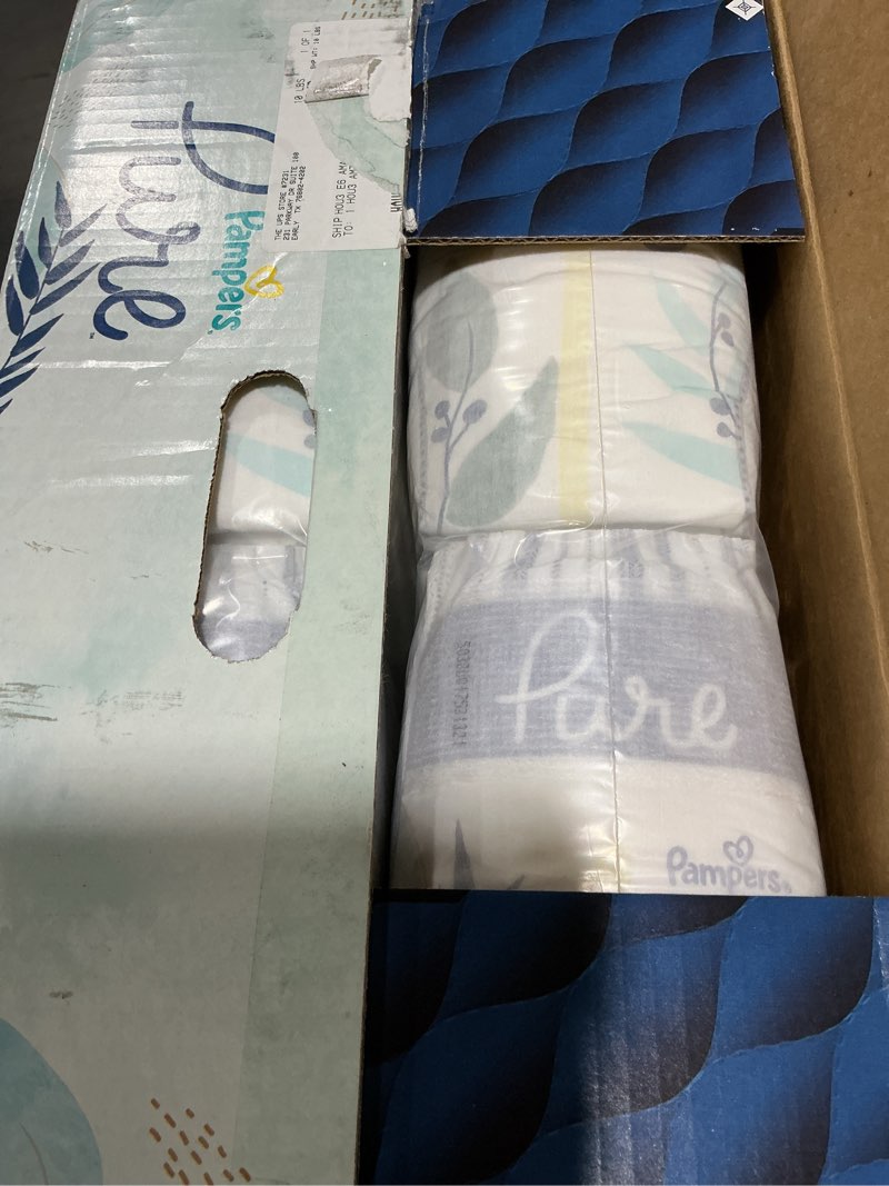 Condition photo showing New/Like New for pampers pure protection baby diapers, size 3 (16-28 lbs), 116 count, up to 100% leakproof, premium plant-based skin protection, hypoallergenic soft diapers size 3 116