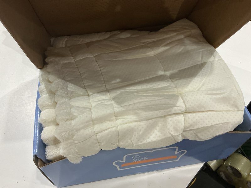 Condition photo showing Good Condition for surefit couch covers for dogs,washable couch protector for 3-cushion sofa,non-slip paw print grip,soft skin-friendly furniture cover for pets,thick and cozy slipcover for sofa cushions(28”x71“ khaki) khaki 28x71"