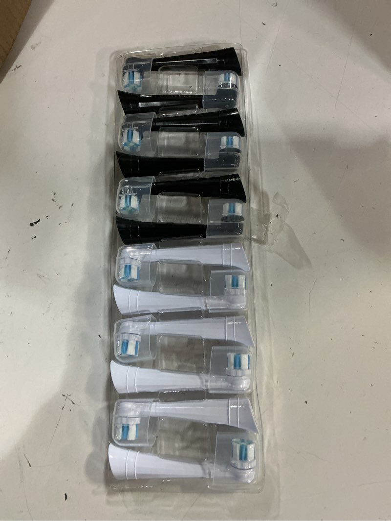 Condition photo showing Good Condition for 12 pack io brush head compatible with oral b io 2/3/4/5/6/7/8/9/10/deep clean electric toothbrush, replacement heads compatible with oral b io for effective cleaning (black/white) multi-colored 12 count (pack of 1)