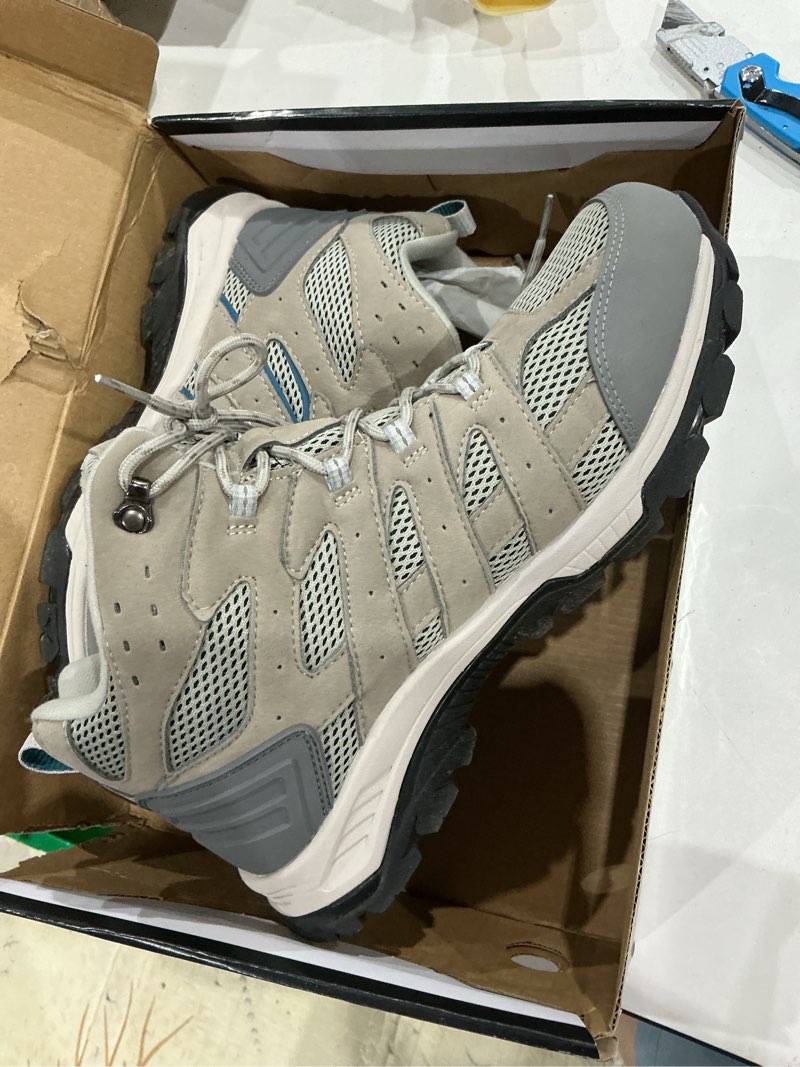 Condition photo showing Good Condition for nortiv 8 women's waterproof hiking boots outdoor ankle trekking mid backpacking mountaineering lightweight boots 10.5 wide light grey