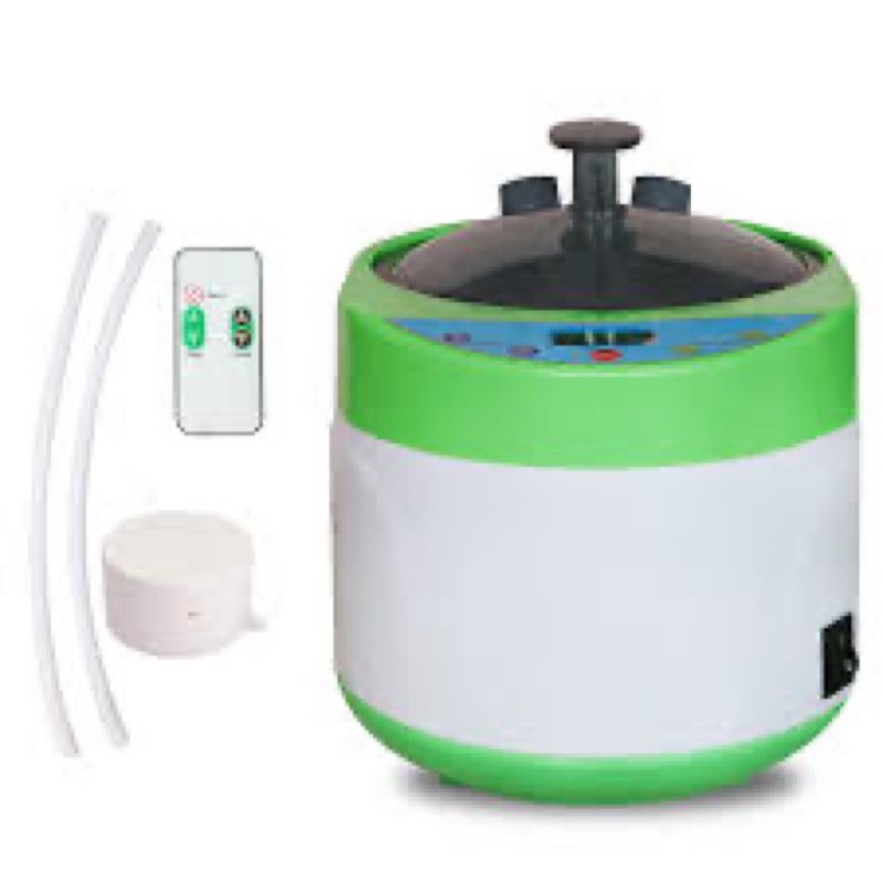 ZONEMEL Portable Home Sauna Steam Machine with Remote Control - 1500W 4L Fast-Heating System, 16-Lev