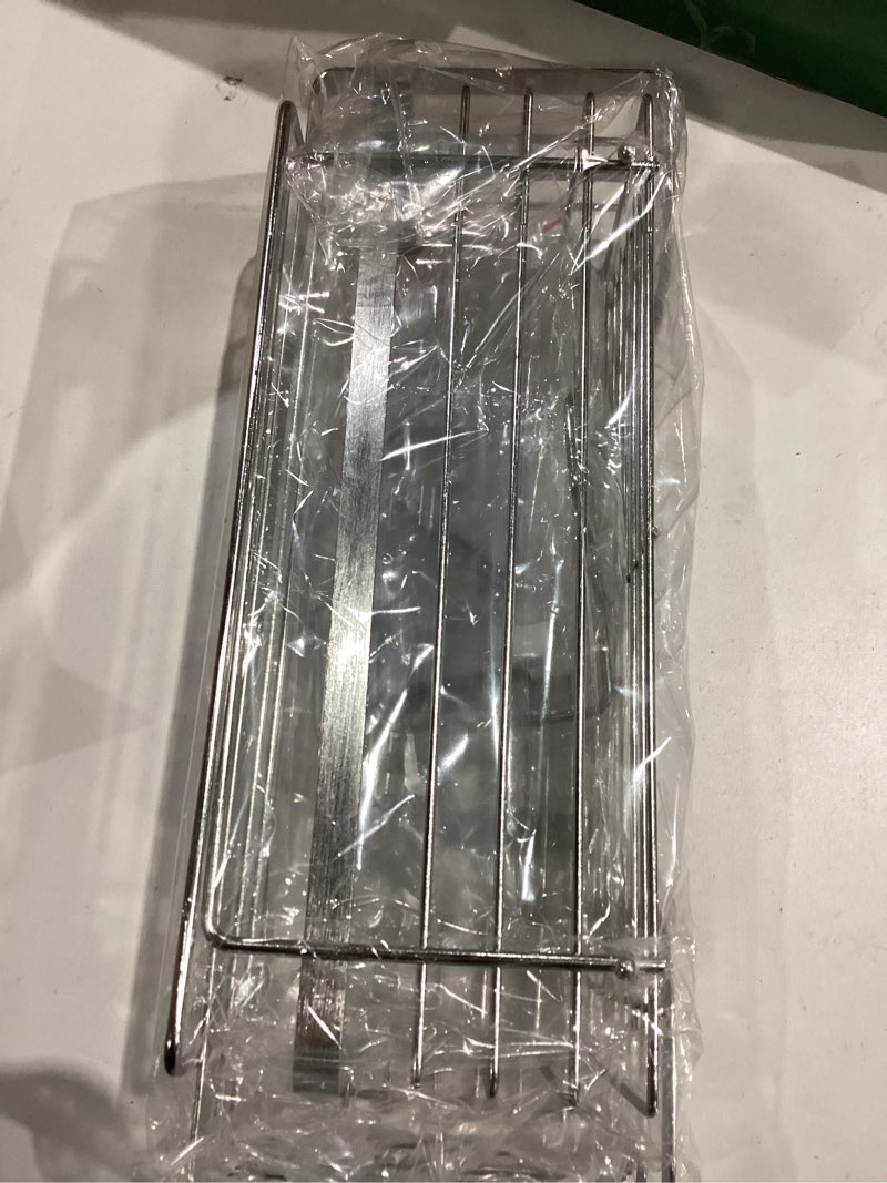Condition photo showing Good Condition for Yougai Shower Caddy Shower Shelf with Soap Dish and 4 Hooks, SUS304 Stainless Steel Shampoo Holder Bathroom Shower Organizer No Drilling Adhesive Wall Mounted Storage Shelves Basket Accessories-3 Pack Silver