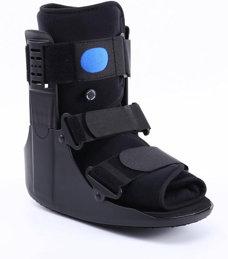 air walker boot medical short fracture boot for sprained ankle and achilles tendonitis inflatable orthopedic walking boot for broken foot fracture recovery
