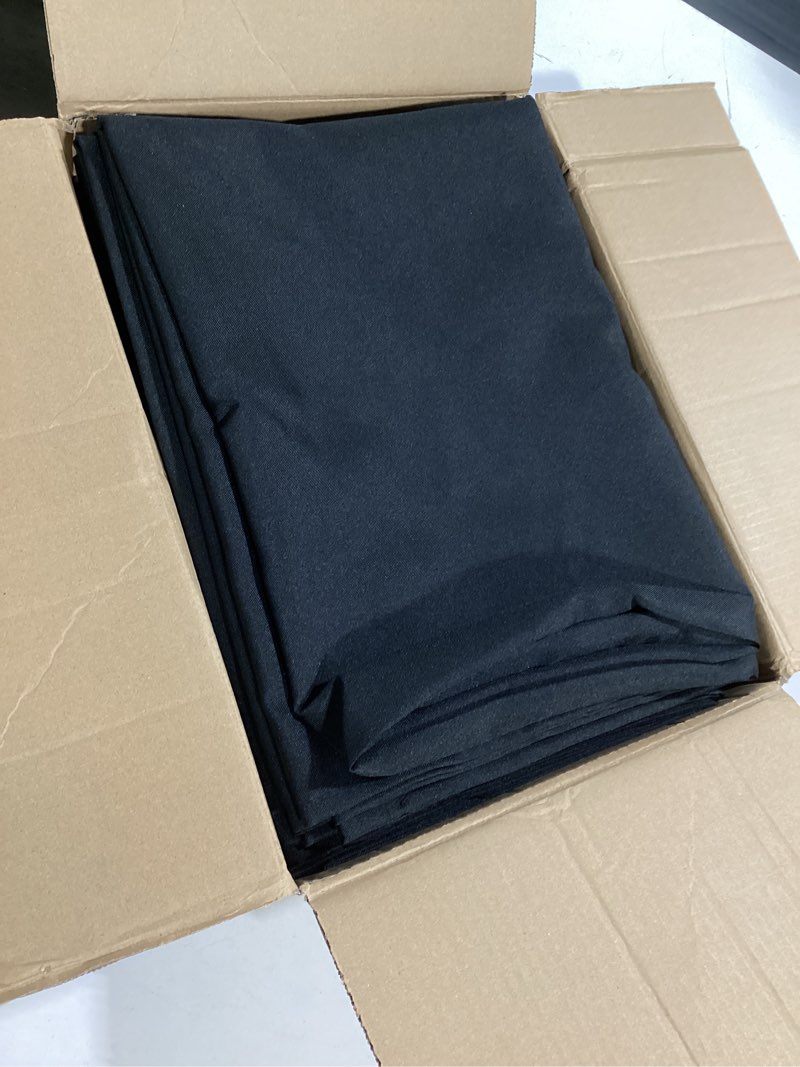 Condition photo showing Good Condition for black outdoor curtains for patio waterproof, 8 panels, rod pocket | weatherproof & privacy drapes, outside curtains for gazebo, porch, pergola, cabana, balcony, 54 x 84 inch, patio decor black 54"w x 84"l (pack of 8)