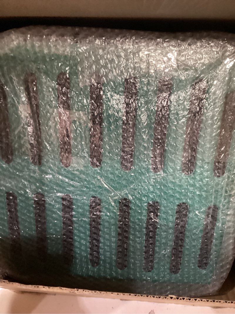 Condition photo showing New/Like New for 18x18x15.74 Inch Large Catch Basin for Drainage with Debris Basket Catch Basin French Drain with Fiber Glass Grate Catch Basin Without pre drilled Holes are Suitable for Downspouts Courtyards Lawns 18 x 18 x 15.74 inch