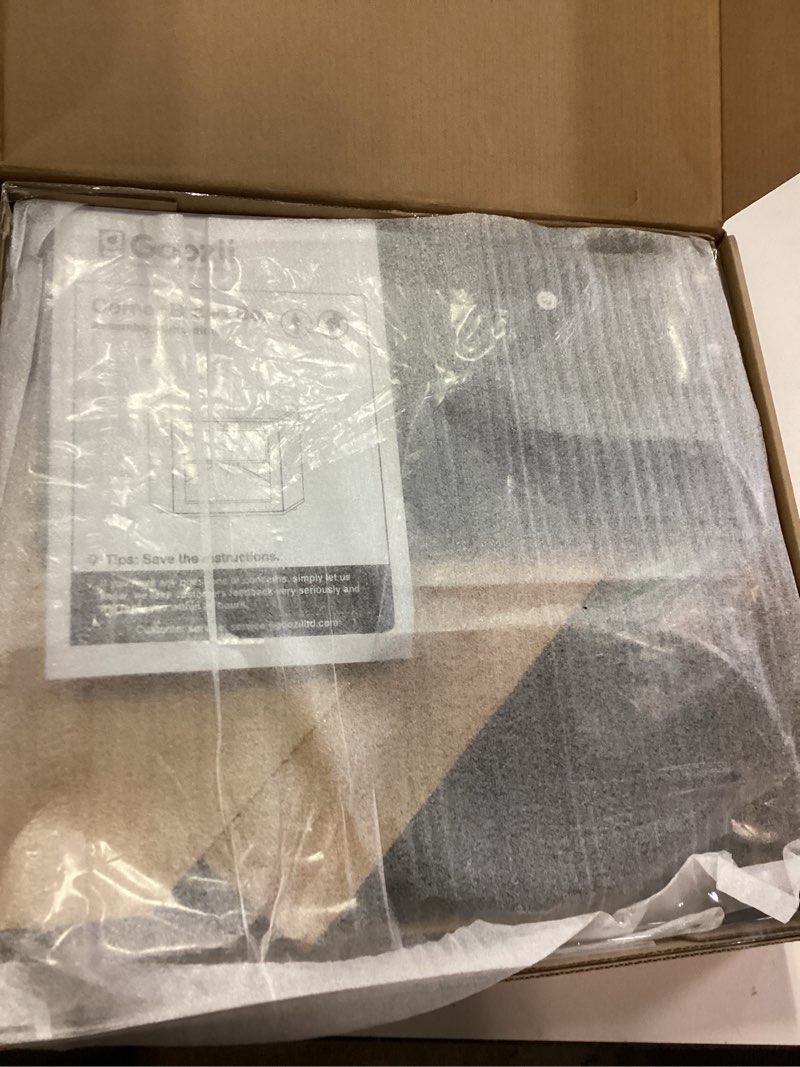 Condition photo showing New/Like New for Corner Bread Box for Kitchen Countertop, Black Bread Storage Container for Homemade Bread, Two Layer Breadbox under Cabinet Mount, Large Bread Holder for Kitchen Counter, Panry Shelf