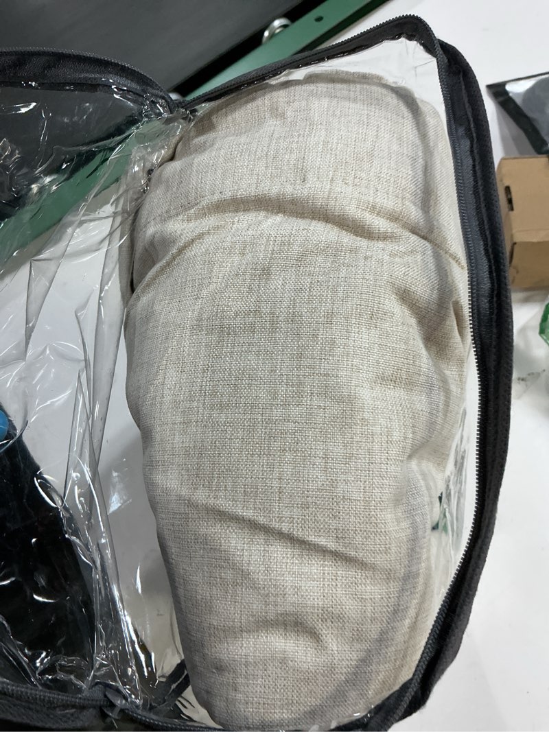 Condition photo showing Good Condition for Black Out 96 Inch Long Boho Curtains 2 Panel Set, Farmhouse Curtains for Living Room Darkening/Thermal/Noise Reduction Textured Flax Linen Drape 8ft Hook&Ring Included Birch Off White 50"x96" Natural Linen 50"W x 96"L (Pack of 2)