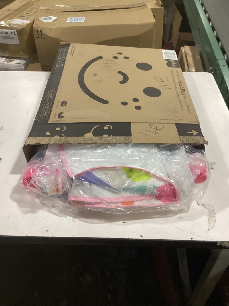Condition photo showing New/Like New for Fisher-Price Baby Musical Toy Set Glow and Grow Kick & Play Piano Gym Pink Playmat with 2 Rattle Maracas for Newborns Ages 0+ Months