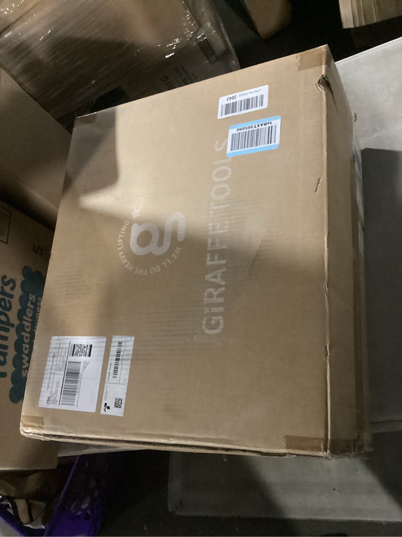 Condition photo showing New/Like New for giraffe tools cw20 retractable garden hose reel 5/8" x 60 ft heavy duty water hose reel, swivel bracket, any length lock, light grey 5/8" 60 ft