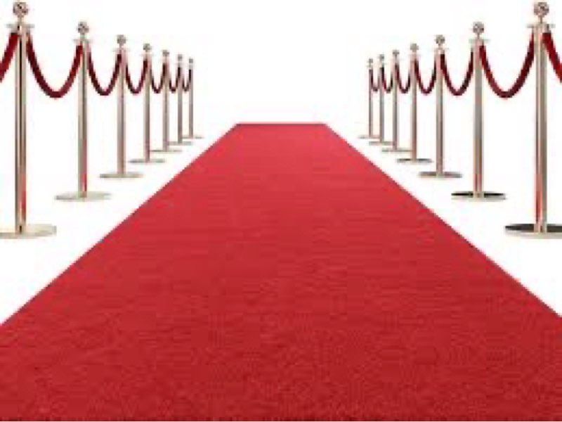 HOMBYS 450 GSM Extra Thick 4x10 ft Red Carpet Runner for Partys & Events, Heavy-Duty Felt Aisle Runw
