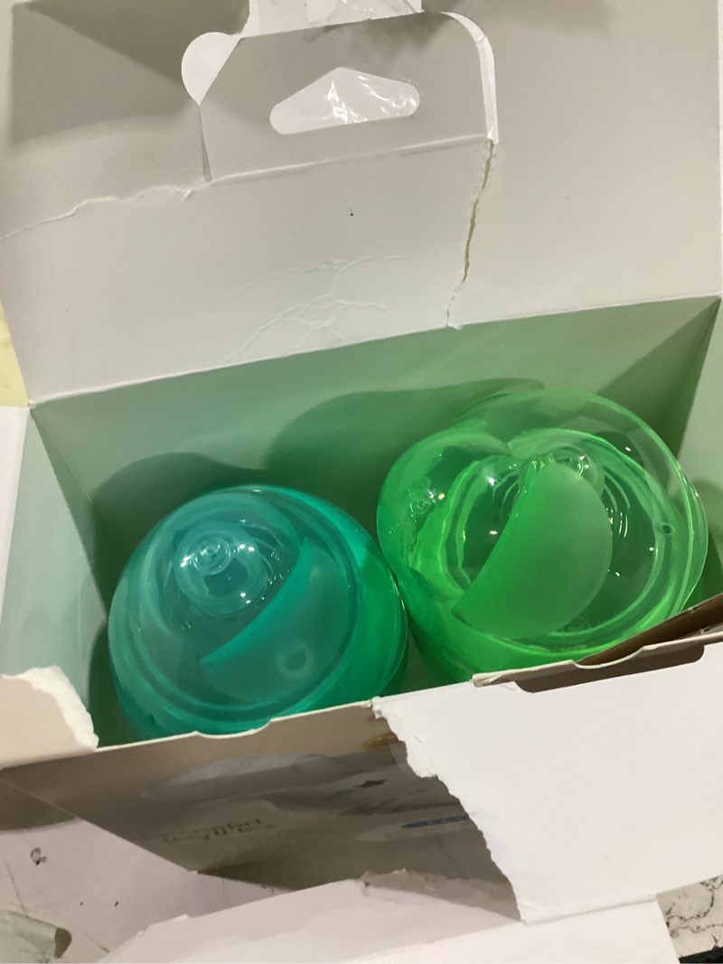 Condition photo showing Good Condition for tommee tippee natural start baby bottle, 11oz, thicker feed, breast-like nipple for babies 6 months+, green and teal, 2 count