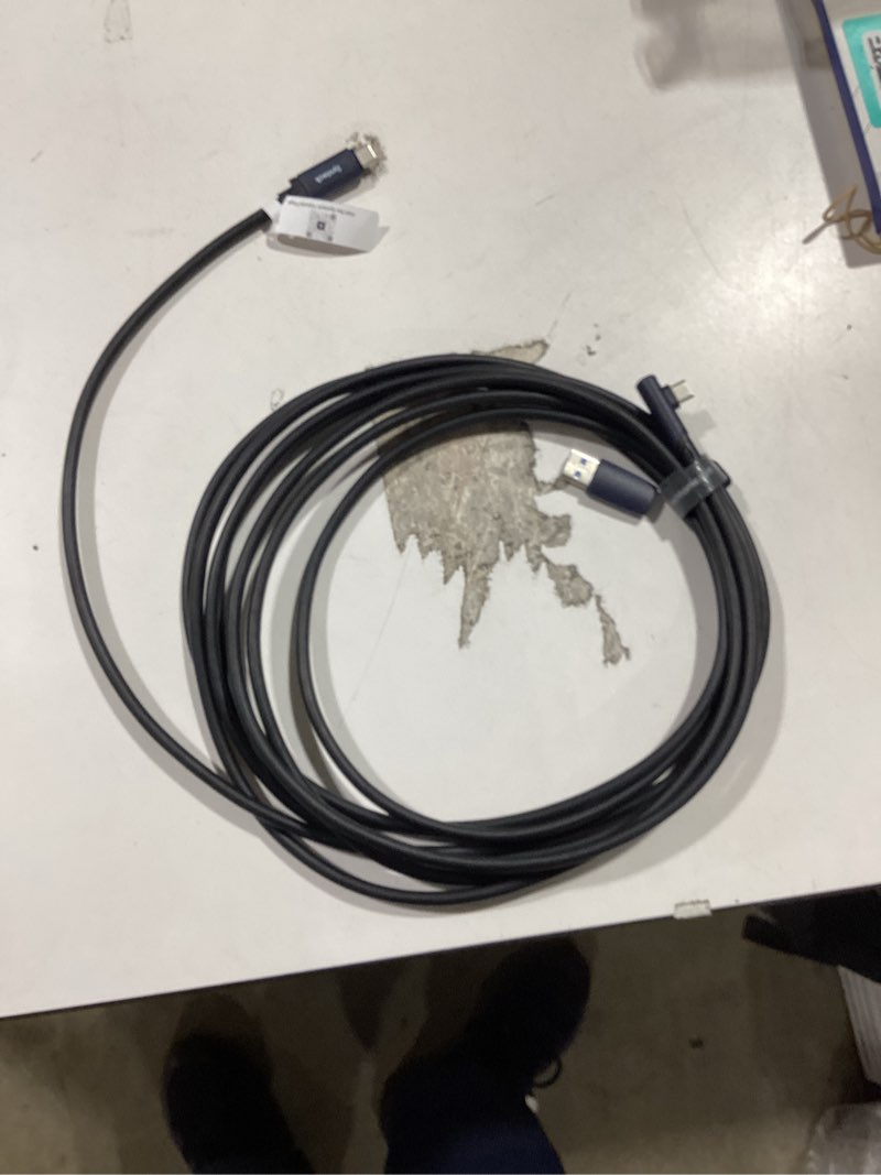 Condition photo showing Good Condition for Syntech Link Cable 16FT for PCVR Compatible with Oculus/Quest 3/Meta Quest 3S, Quest2/Pro/Pico 4/Ultra Accessories and PC/SteamVR, High Speed PC Data Transfer, USB 3.0 to USB C Cable for VR Headset 16ft White