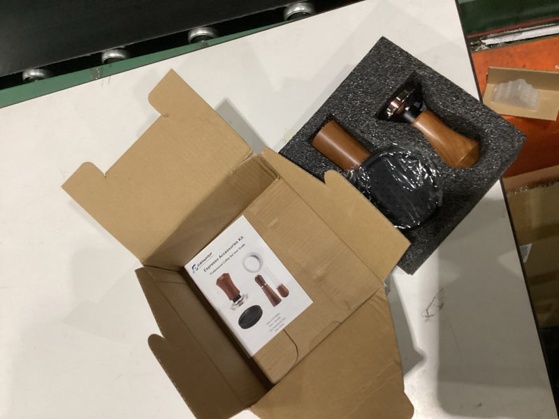 Condition photo showing Good Condition for 51mm espresso accessories kit,spring loaded calibrated espresso tamper,wdt tool espresso and dosing funnel set,coffee tamper espresso machine accessories for 51 mm portafilter barista tools