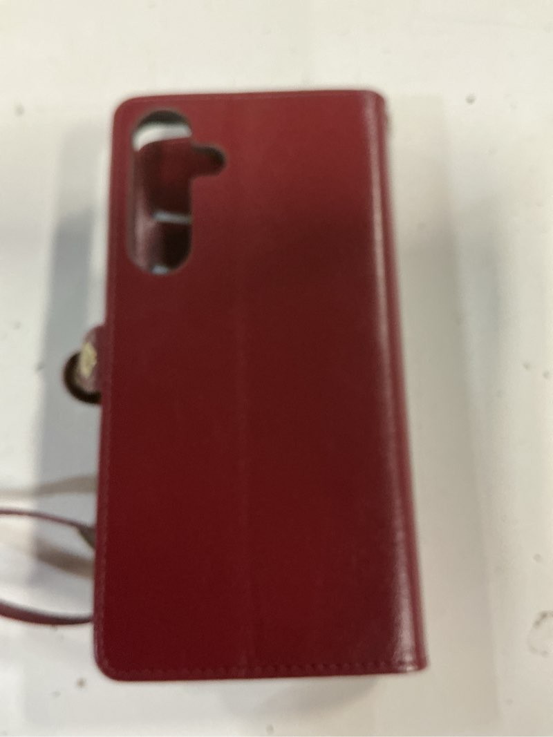 Condition photo showing Good Condition for XcaseBar for S24 Plus/S24+ Wallet case with Zipper Credit Card Holder RFID Blocking,Flip Folio Book PU Leather Shockproof Protective Cover Women Men for S24 Plus Phone case Wine Red