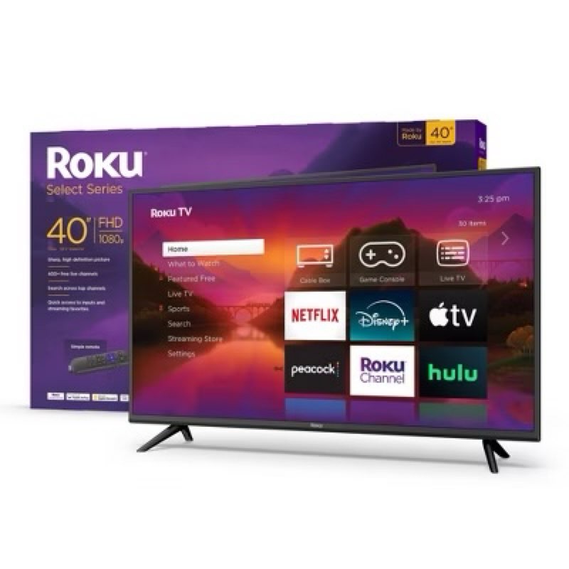 Roku 40&#34; Select Series 1080p Full HD Smart Roku TV with Roku TV Remote: Wi-Fi, LED