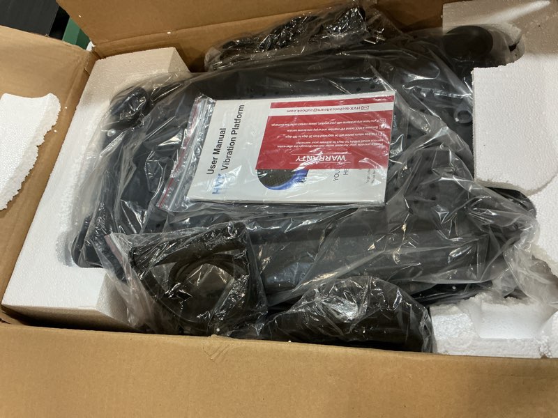 Condition photo showing New/Like New for Vibration Plate Exercise Machine, Vibrating Fitness Platform for Lymphatic Drainage, Full Body Shaker Workout Equipment, Bluetooth Power Shaping Vibrate Plate, Board Sport for Home Exercise Gym, Blue