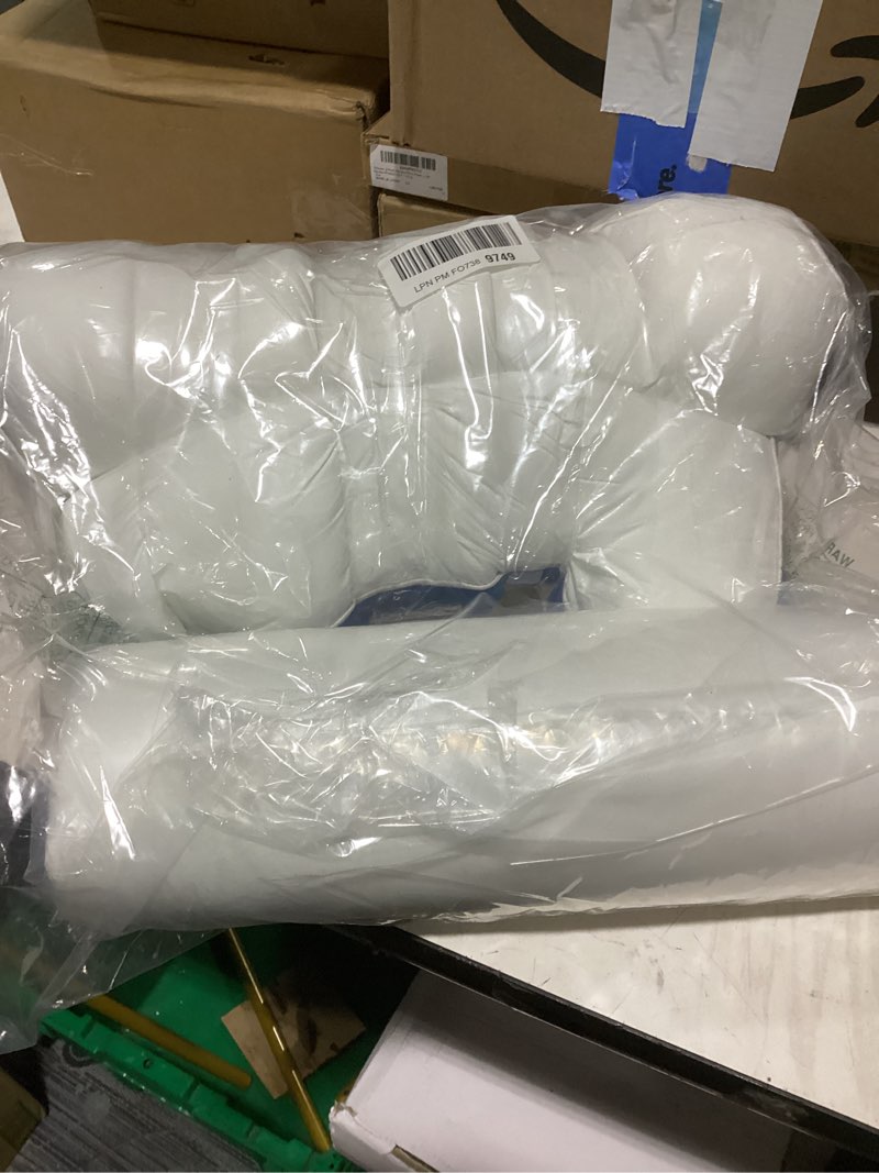 Condition photo showing As Is for cozylux pillows king size set of 2, soft and supportive 3d down alternative bed pillow for sleeping 2 pack blue, luxury hotel quality gusseted bedding pillows for back, stomach or side sleepers 18x34 blue king