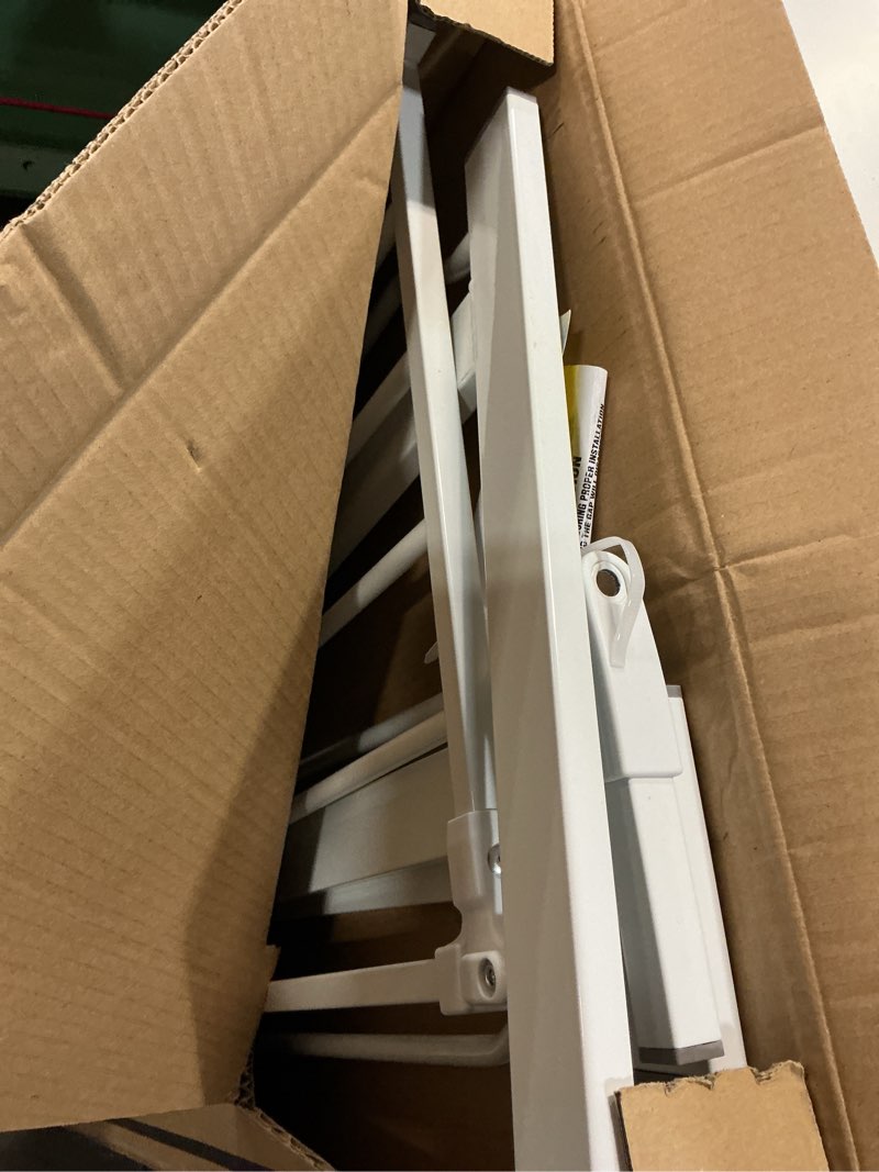 Condition photo showing Good Condition for Regalo Safety 36" Extra Tall Baby Gate for Doorways & Bottom of Stairs, Pressure Mount, Toddlers & Pets, 6-24 Months, Tested & Safe for 30 Years, American Designed, American Owned White 29-36.5"W x 36"H