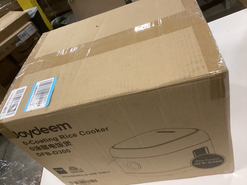 Condition photo showing New/Like New for Joydeem Stainless Steel Rice Cooker, Uncoated Non-stick 316L Stainless Steel Inner Pot Rice Cookers, 6 Cup Uncooked, 3L/3.2 qt, DFB-D300
