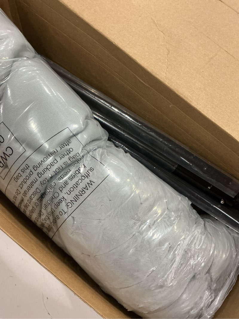 Condition photo showing New/Like New for zakkart snugcloud cat window perch with 4-sided bolster - large cat hammock for window sill - solid hardwood & metal frame - window seat for pets (dark stained wood w/gray bed, large) dark stained wood w/ gray bed large (25"x15")