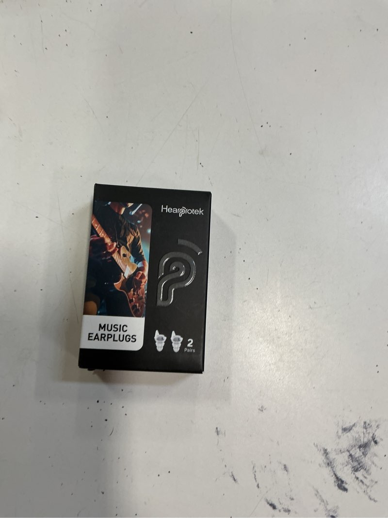 Condition photo showing New/Like New for Hearprotek Concert Ear Plugs, 2Pairs Reusable high Fidelity Musician Ear Plugs for Concerts Loud Music-Noise Reduction Ear Protection earplugs for Rave,Festival,Music,Tinnitus Relief Black