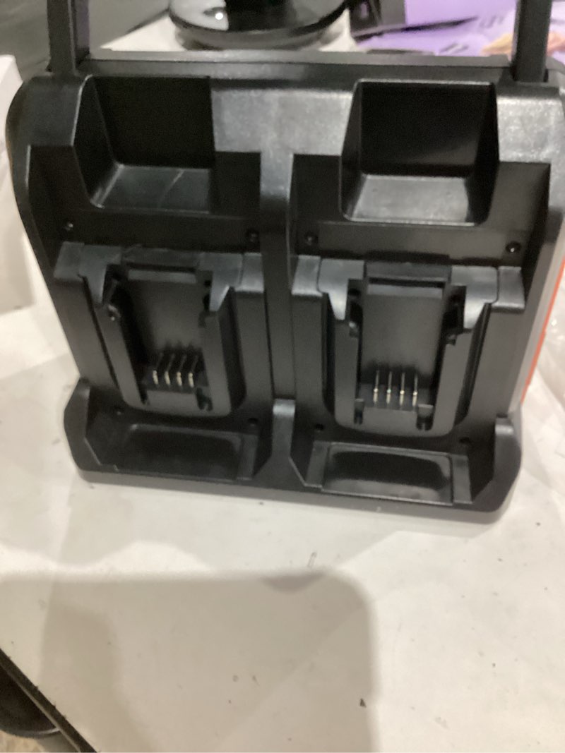 Condition photo showing As Is for DC 20V to AC 120V Power Inverter for Black and Decker 20V Battery, 350W Pure Sine Wave Power Portable Inverter Converter with LCD Display and LED Light, 4 Battery Port 350W-Black&Decker 20V(4 Channel)