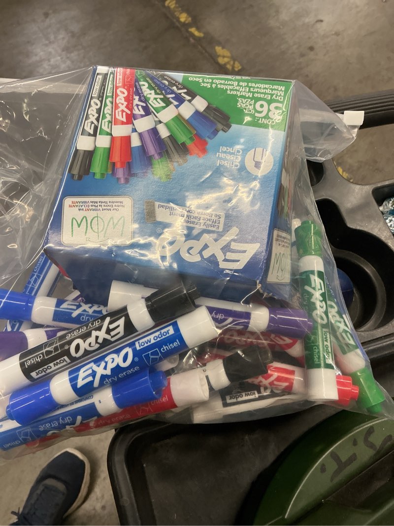 Condition photo showing Good Condition for expo low odor dry erase marker chisel tip assorted 36/box