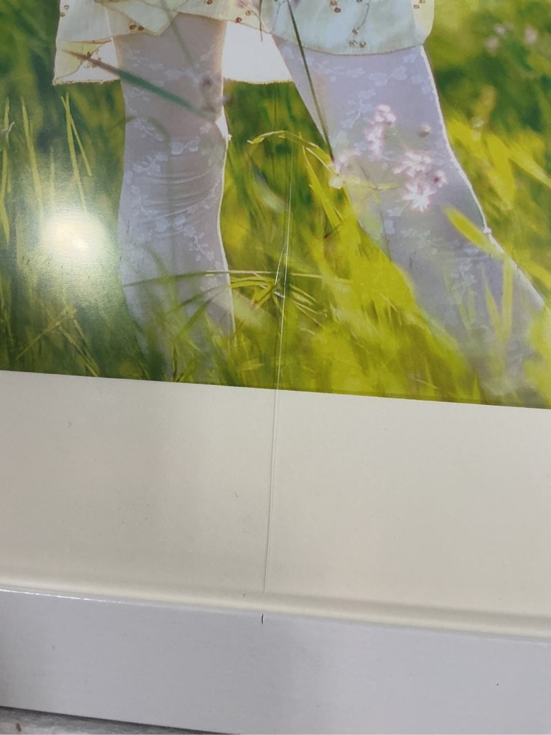 Condition photo showing As Is for 19 5/8” x 19 5/8” white picture frame (similar to stock photo)