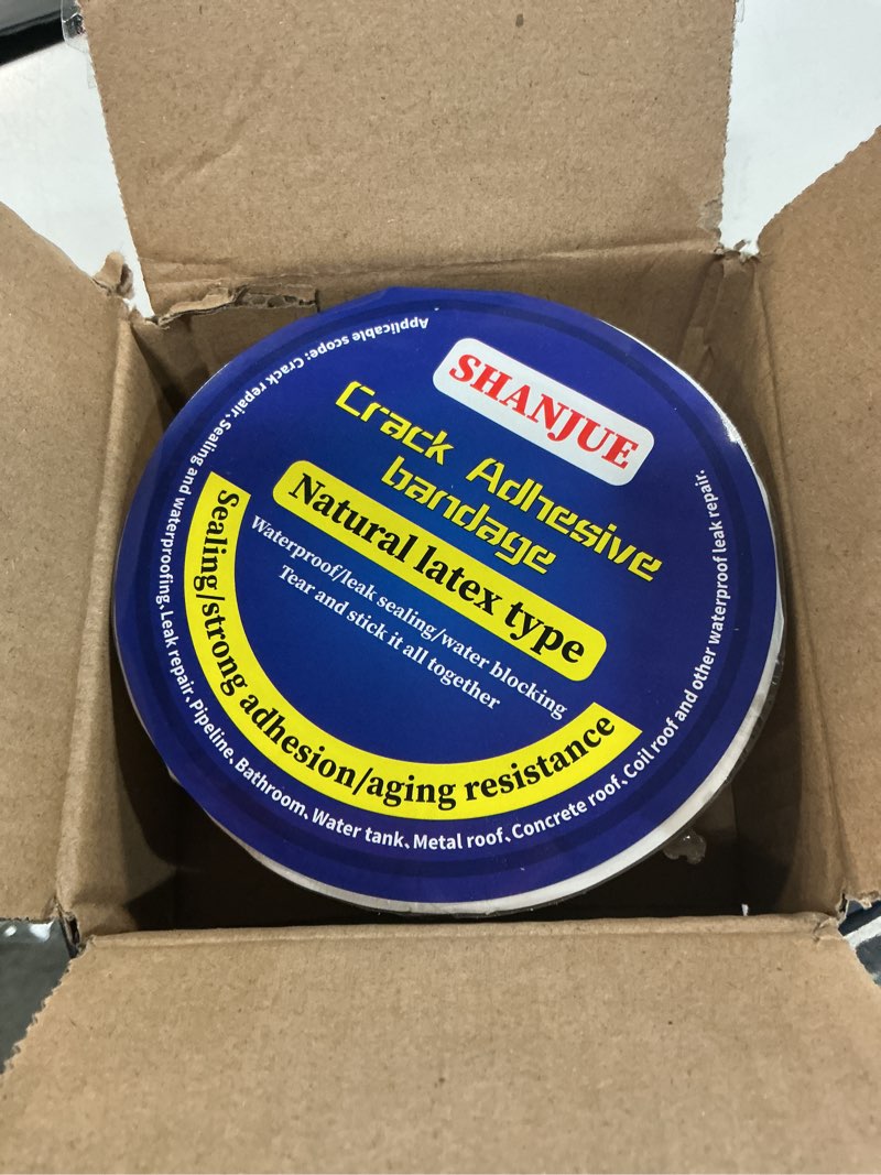Condition photo showing Good Condition for butyl tape waterproof tape aluminum foil tape tape 50mm(w) x 5m(l) x 1.2mm(t)  waterproofing in toilets  pipelines  roof cracks  rvs  sunshades  windo