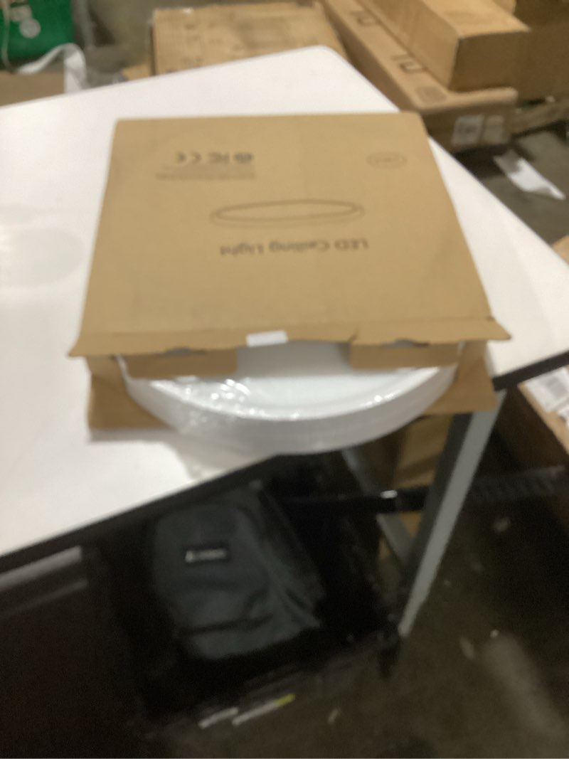 Condition photo showing Good Condition for TALOYA 2 Pack Flush Mount LED Ceiling Light (Milk White Shell), 15.8 Inch, Equivalent to Traditional 240W Bulb Light for Kitchen Bedroom Utility Closet Room,5 in 1(3000k/3500k/4000k/5000k/6500k) White(5CCT) 15.8Inch-2 Pack