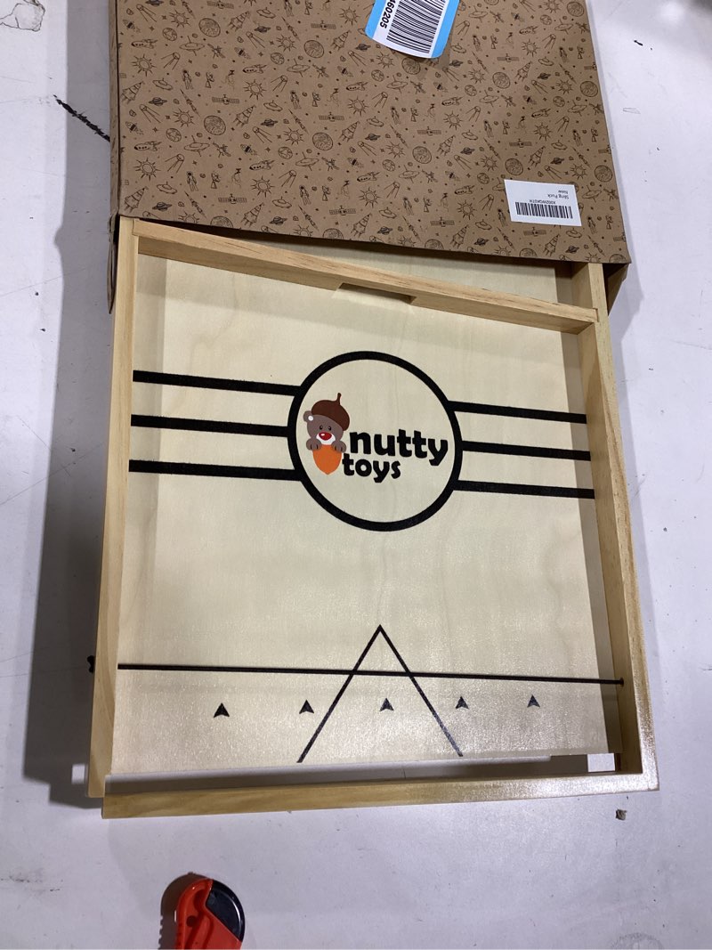 Condition photo showing As Is for Nutty Toys Sling Puck Family Game XL - Fast & Rapid Tabletop Table Battle, Top Xmas Gift 2025, Unique Kids & Adults Christmas Stocking Stuffer Idea, Best Teenage Girl, Teen Boy & Tween Holiday Present