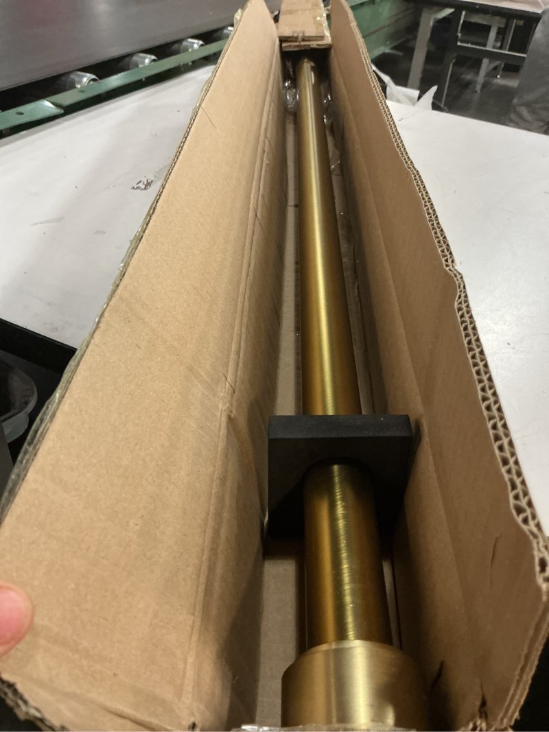 Condition photo showing Good Condition for Heavy Duty Curtain Rods,1 1/4" Large Diameter Premium Nonadjustable Curtain Rod,48in/4ft Custom Window Treatment Rods with Durable Aluminum Brackets and End Caps,Gold Finish Gold 48in/4ft