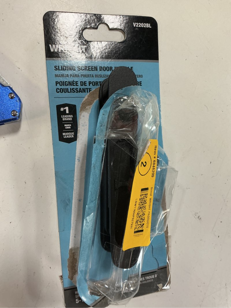 Condition photo showing As Is for wright products 5.125-in aluminum handleset