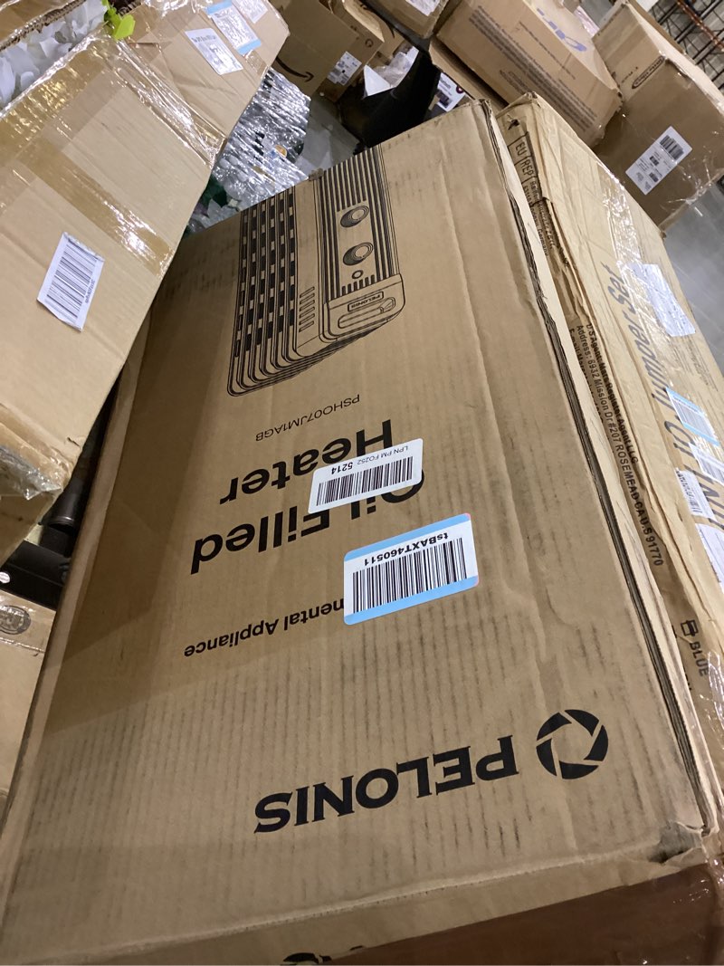 Condition photo showing As Is for Pelonis Oil Filled Radiator Heater for Large Space, 2025 Upgraded, Space Heaters with 1500W Quiet Warmth Radiant Heater, 3 Heating Modes, Overheat & Tip-Over Protection, Adjustable Thermostat, Black