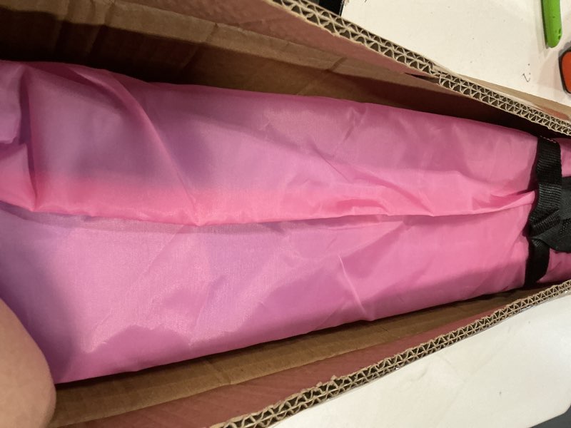 Condition photo showing Good Condition for 6ft/9ft folding balance beam for kids ages 3-15- foldable gymnastics floor beam,anti-slip ,carrying bag, faux suede covered,eva foam,gymnastics equipment for kids training at home,school,gym center 9ft faux suede colorful rainbow