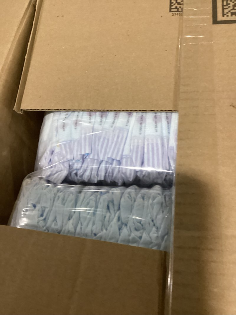 Condition photo showing As Is for luvs diapers - size 6, 144 count, bluey platinum protection baby diaper size 6 144