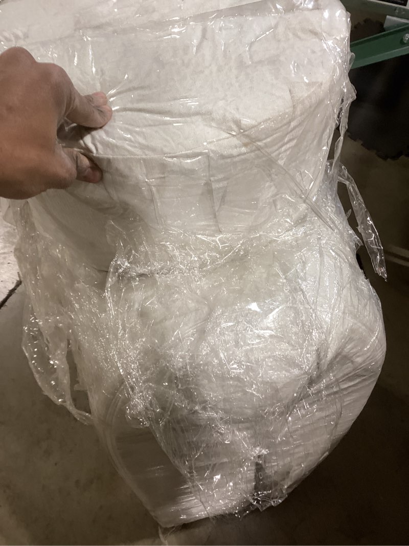 Condition photo showing As Is for Memory Foam Mattress Topper, 3 inch King Mattress Topper with Removable Soft Cover, Bed Topper for Dorm, Travel, Guest Mat, Non-Slip Design & Pressure Relief Back Pain, White 3 Inch (White Cover) King