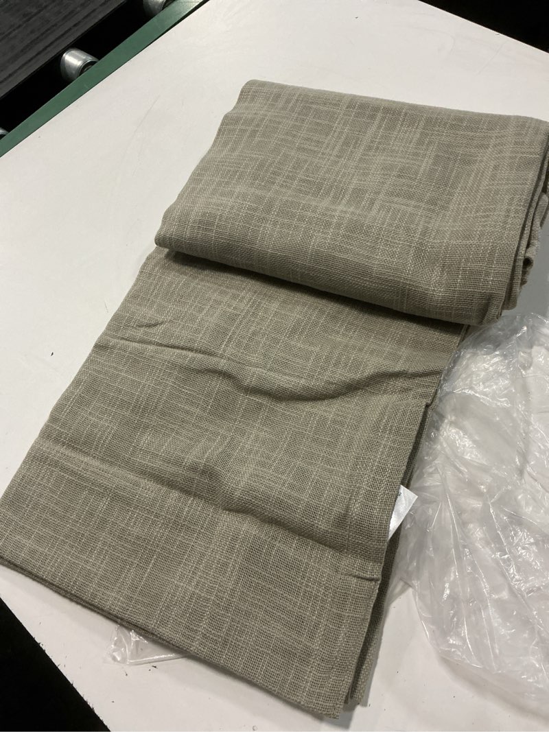Condition photo showing Good Condition for quince cotton sheer curtain set of 1  48”x84 “ 